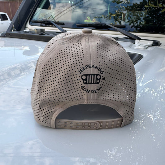 Gorra WAB Beige Logo Negro