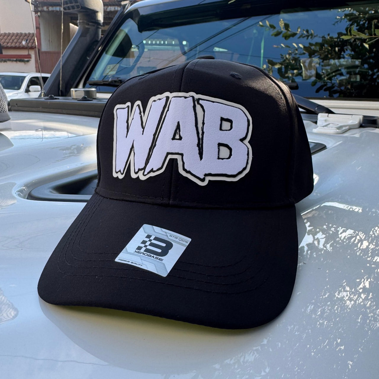 Gorra WAB Negra Logo Blanco