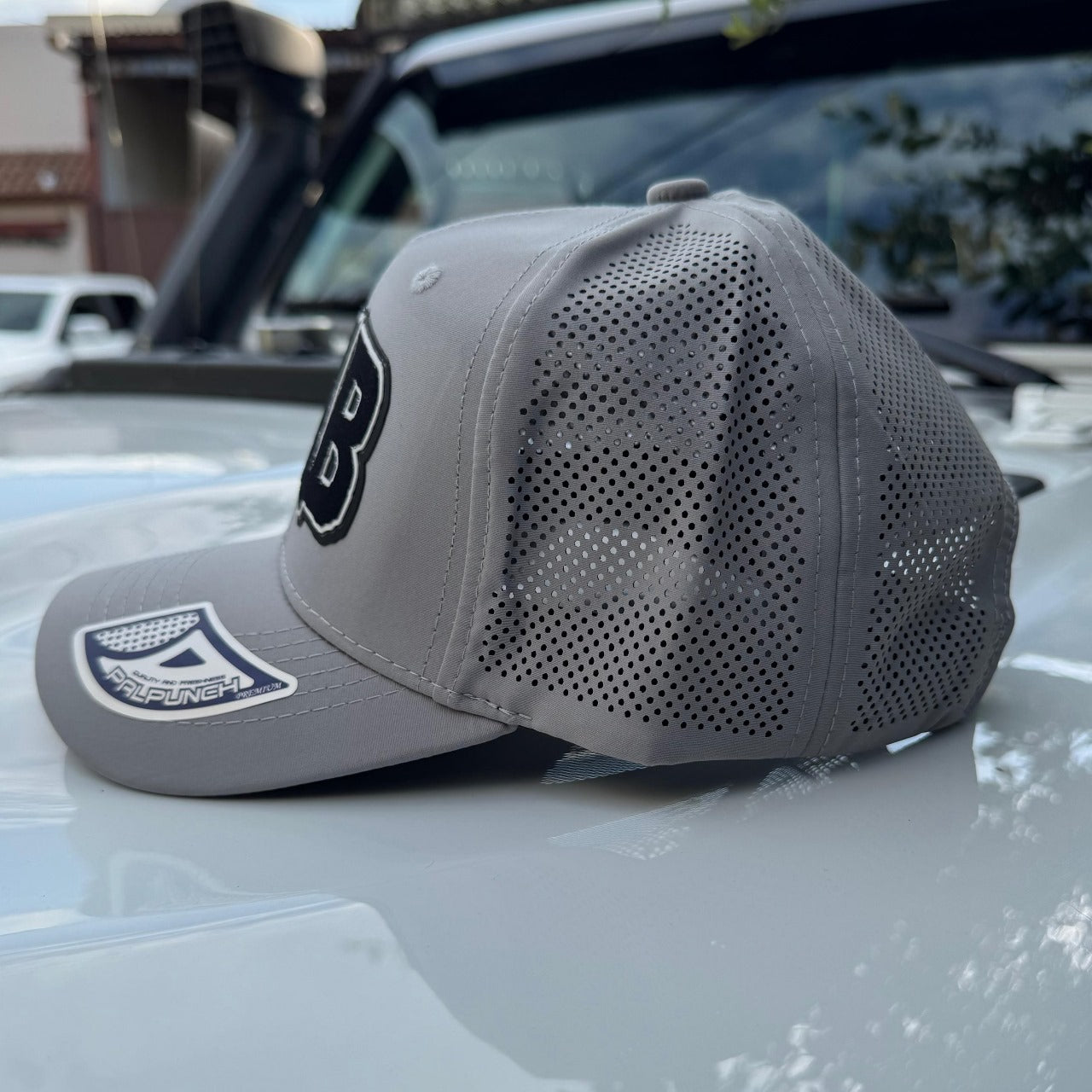 Gorra WAB Gris Logo Negro
