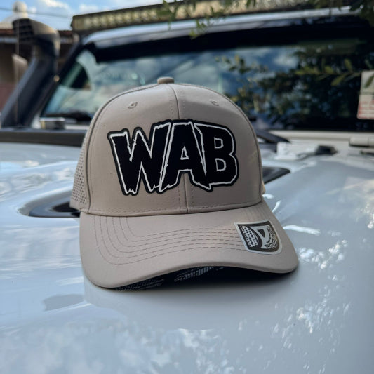 Gorra WAB Beige Logo Negro